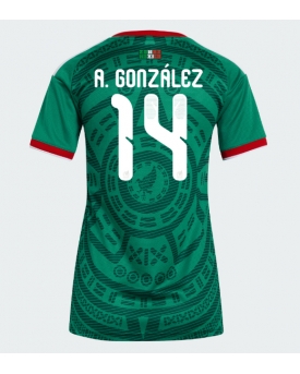 Billige Fotballdrakt Mexico Armando Gonzalez #14 Replika Hjemmedrakt Dame VM 2026 Kortermet Billige Fotballdrakt Mexico Armando Gonzalez #14 Replika Hjemmedrakt Dame VM 2026 Kortermet